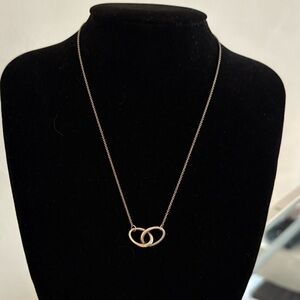 Tiffany & Co 925 Sterling Silver Interlocking Necklace